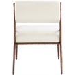 Meridian Furniture Bastille Cream Chenille Fabric Dining Side Chair (Set of 2)