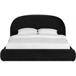 Meridian Furniture Celine Black Velvet Upholstered Full Bed