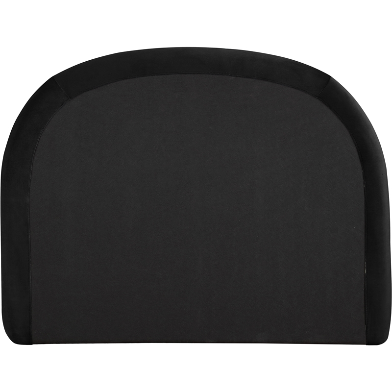 Meridian Furniture Celine Black Velvet Upholstered Twin Bed