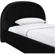 Meridian Furniture Celine Black Velvet Upholstered Twin Bed