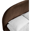 Meridian Furniture Celine Brown Velvet Upholstered Queen Bed