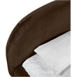 Meridian Furniture Celine Brown Velvet Upholstered Twin Bed