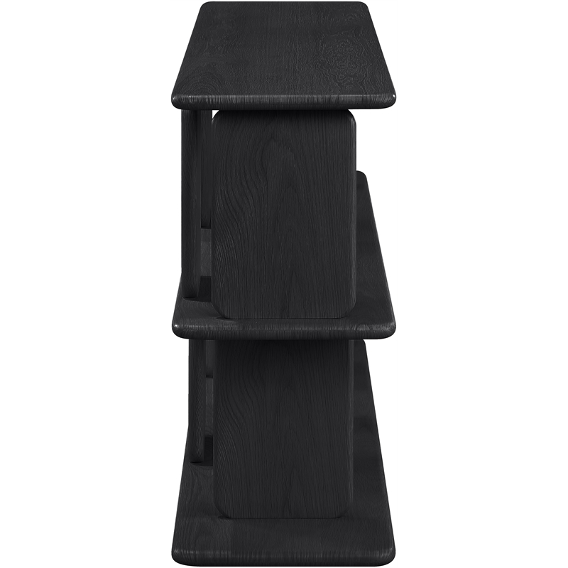 Meridian Furniture Nexa Black Solid Wood And Oak Veneer Media Console