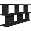 Meridian Furniture Nexa Black Solid Wood And Oak Veneer Media Console