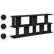 Meridian Furniture Nexa Black Solid Wood And Oak Veneer Media Console