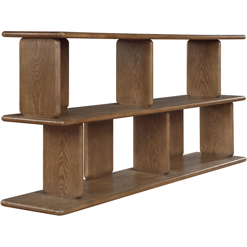 Meridian Furniture Nexa Brown Solid Wood And Oak Veneer Media Console