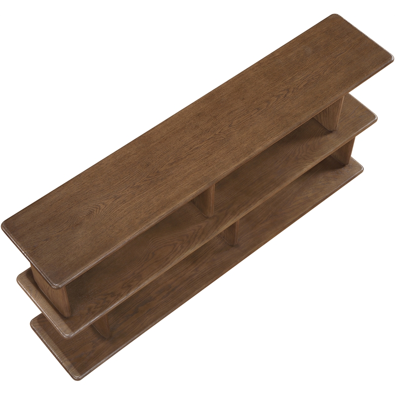 Meridian Furniture Nexa Brown Solid Wood And Oak Veneer Media Console