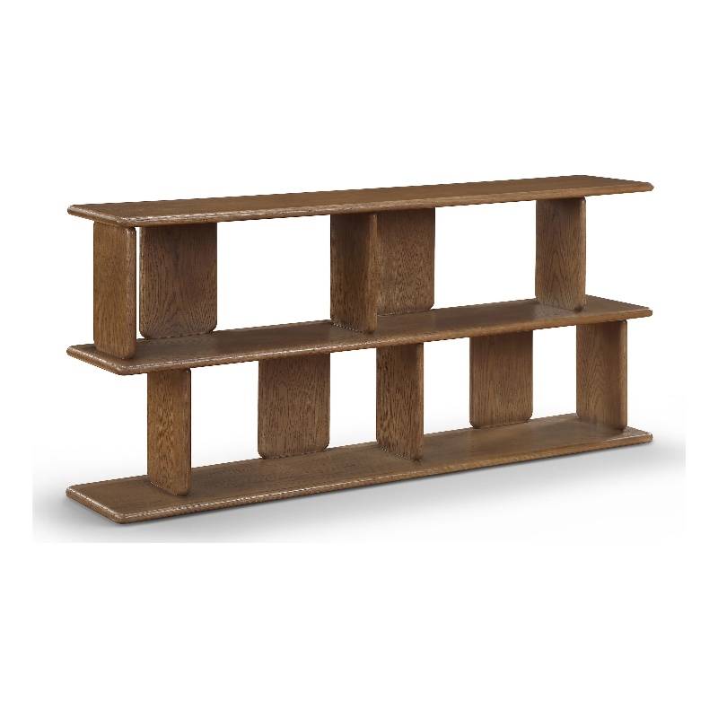 Meridian Furniture Nexa Brown Solid Wood And Oak Veneer Media Console
