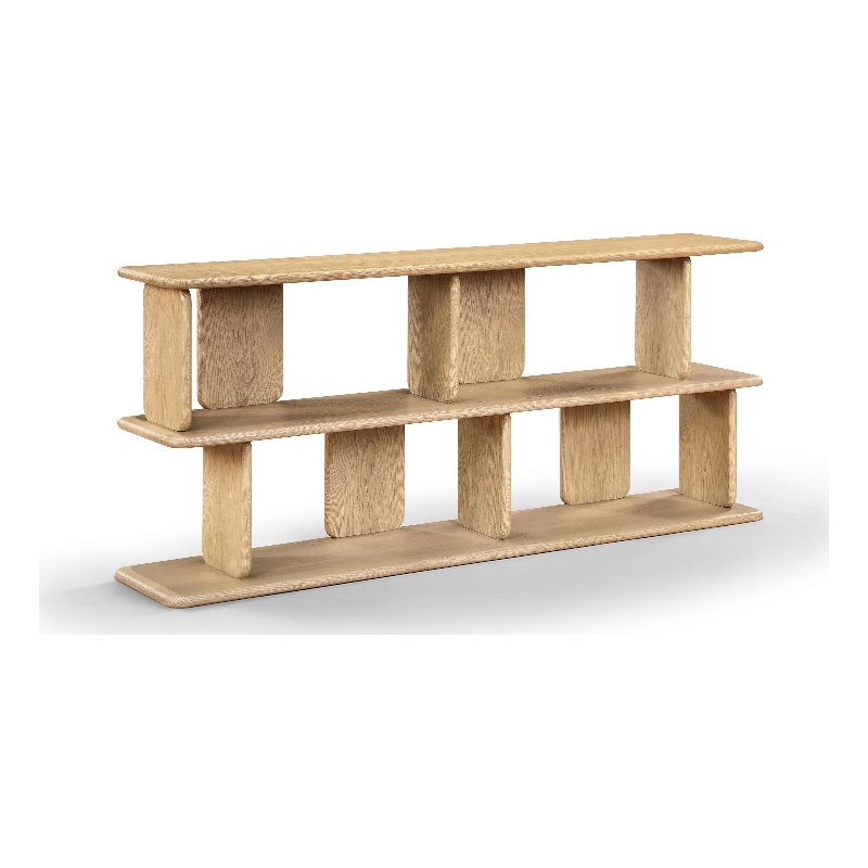 Meridian Furniture Nexa Natural Solid Wood And Oak Veneer Media Console
