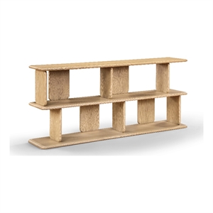 Meridian Furniture Nexa Natural Solid Wood And Oak Veneer Media Console