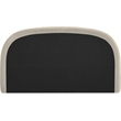 Meridian Furniture Celine Cream Velvet Upholstered Queen Bed