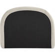 Meridian Furniture Celine Cream Velvet Upholstered Twin Bed