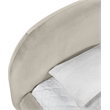 Meridian Furniture Celine Cream Velvet Upholstered Twin Bed