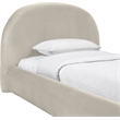 Meridian Furniture Celine Cream Velvet Upholstered Twin Bed