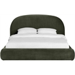Meridian Furniture Celine Green Velvet Upholstered Full Bed