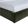 Meridian Furniture Celine Green Velvet Upholstered Full Bed