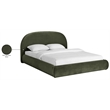 Meridian Furniture Celine Green Velvet Upholstered King Bed