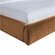 Meridian Furniture Celine Saddle Velvet Upholstered King Bed