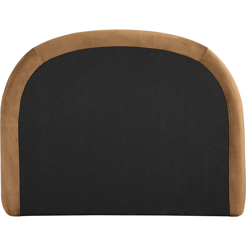 Meridian Furniture Celine Saddle Velvet Upholstered Twin Bed