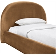Meridian Furniture Celine Saddle Velvet Upholstered Twin Bed