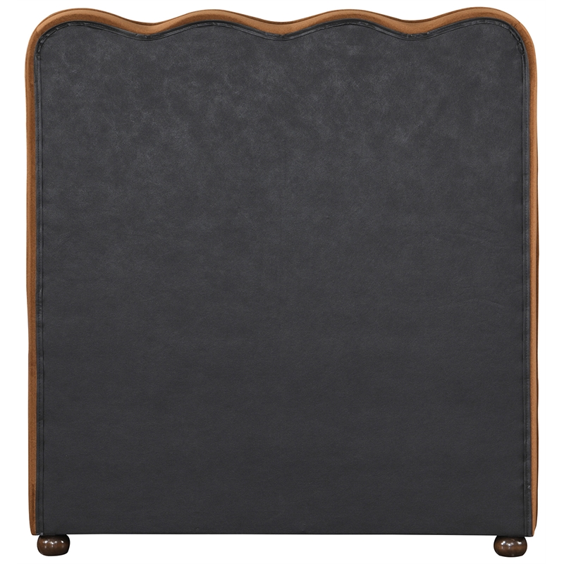 Meridian Furniture Gatsby Saddle Mohair Velvet Upholstered Twin Trundle Bed