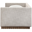 Meridian Furniture Teva Beige Linen Textured Fabric Upholstered Twin Daybed