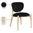 Meridian Furniture Velora Black Velvet Performance Fabric DC (Set of 2)