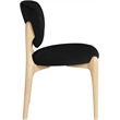 Meridian Furniture Velora Black Velvet Performance Fabric DC (Set of 2)