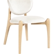Meridian Furniture Velora Cream Velvet Performance Fabric DC (Set of 2)