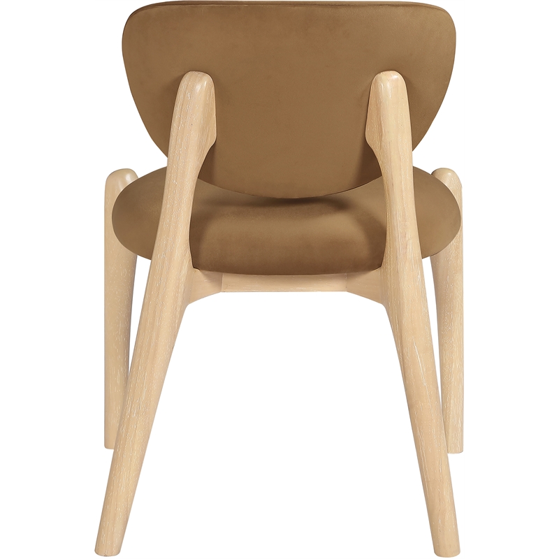 Meridian Furniture Velora Saddle Velvet Performance Fabric DC (Set of 2)
