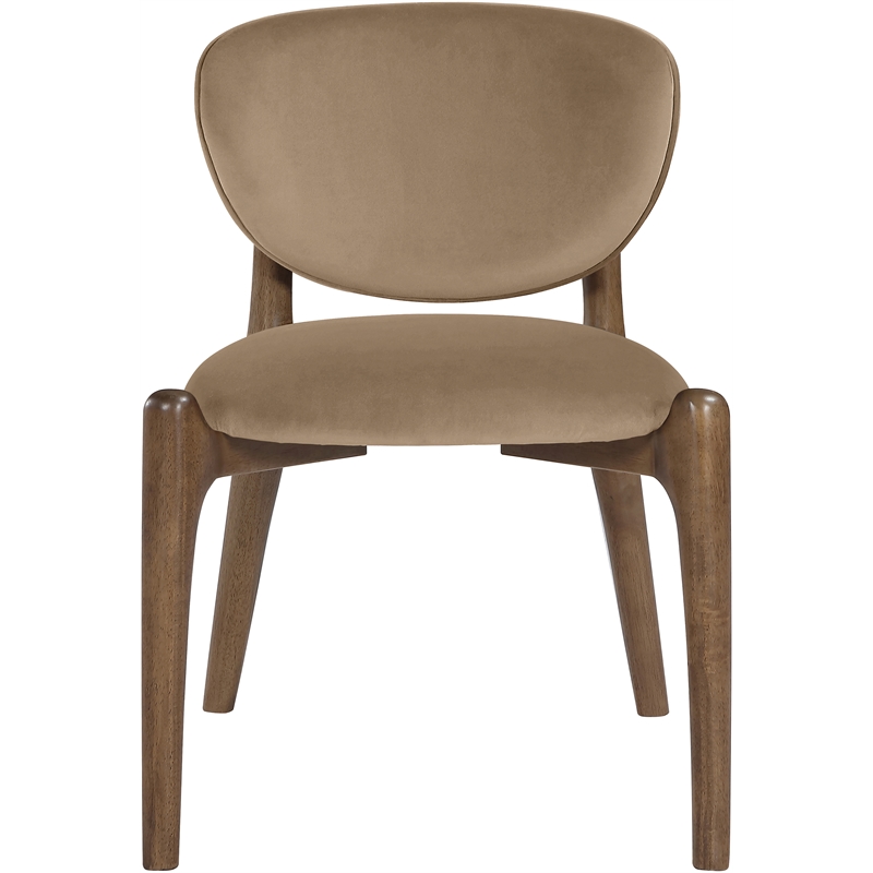 Meridian Furniture Velora Beige Velvet Performance Fabric DC (Set of 2)