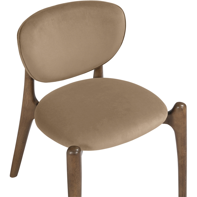 Meridian Furniture Velora Beige Velvet Performance Fabric DC (Set of 2)