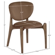 Meridian Furniture Velora Brown Velvet Performance Fabric DC (Set of 2)