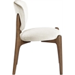 Meridian Furniture Velora Cream Velvet Performance Fabric DC (Set of 2)