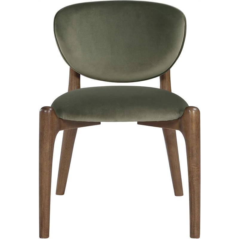 Meridian Furniture Velora Green Velvet Performance Fabric DC (Set of 2)