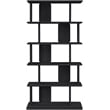 Meridian Furniture Nexa Black Solid Wood Bookcase