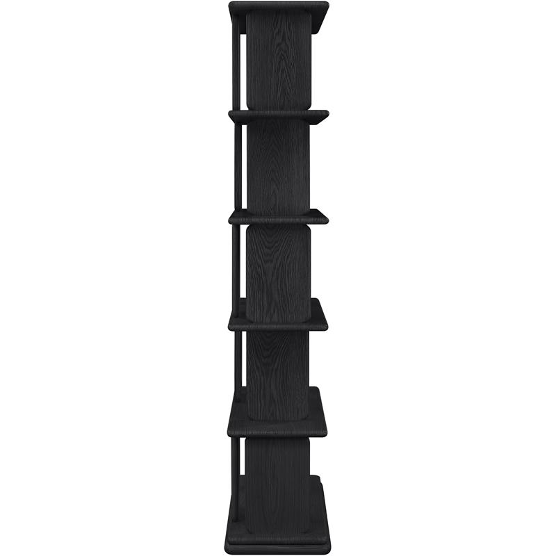 Meridian Furniture Nexa Black Solid Wood Bookcase