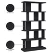 Meridian Furniture Nexa Black Solid Wood Bookcase