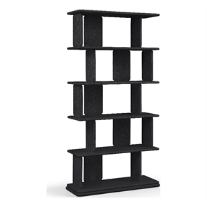 Meridian Furniture Nexa Black Solid Wood Bookcase
