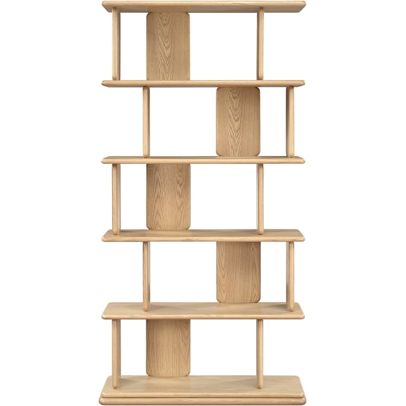 Meridian Furniture Nexa Natural Solid Wood Bookcase