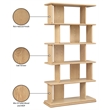 Meridian Furniture Nexa Natural Solid Wood Bookcase