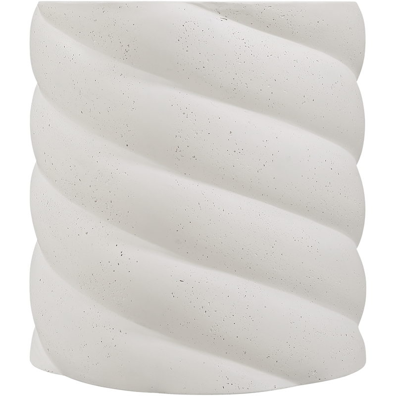 Meridian Furniture Marmet Cream Concrete Indoor / Outdoor End / Side Table