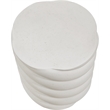 Meridian Furniture Marmet Cream Concrete Indoor / Outdoor End / Side Table