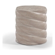 Meridian Furniture Marmet Travertine Concrete Indoor / Outdoor End / Side Table