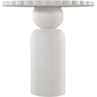 Meridian Furniture Petalia Cream Concrete Indoor / Outdoor Counter Table