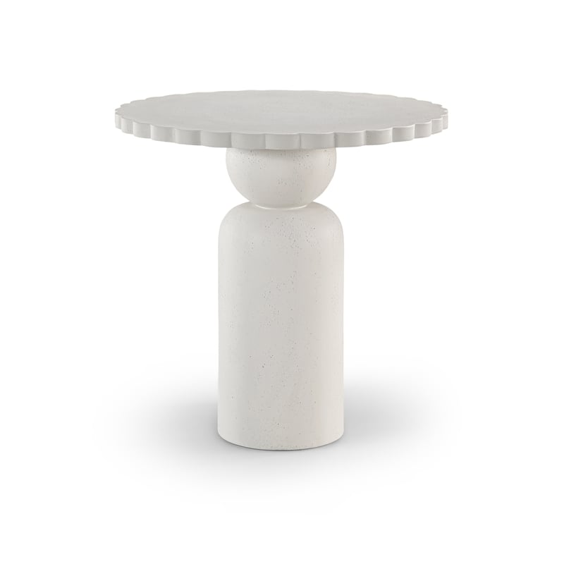 Meridian Furniture Petalia Cream Concrete Indoor / Outdoor Counter Table