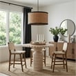 Meridian Furniture Petalia Travertine Concrete Indoor / Outdoor Counter Table