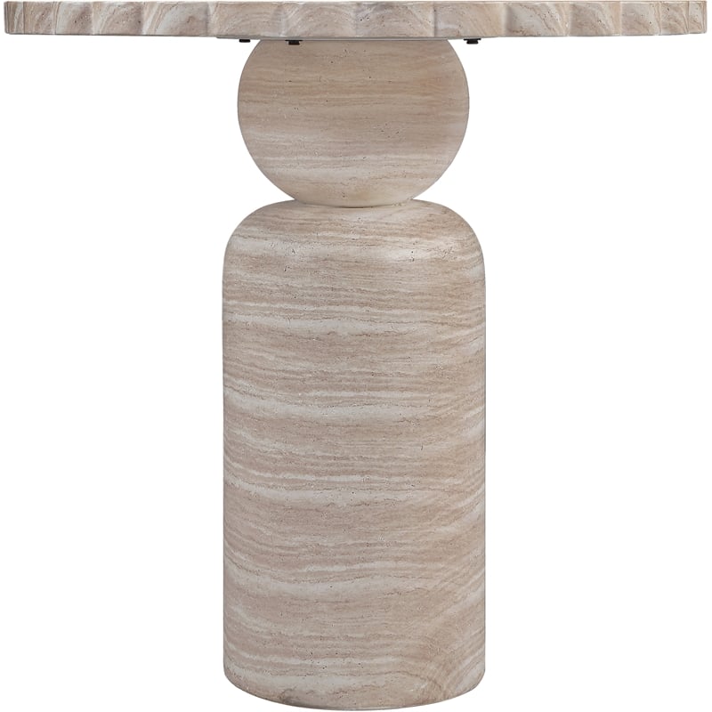 Meridian Furniture Petalia Travertine Concrete Indoor / Outdoor Counter Table