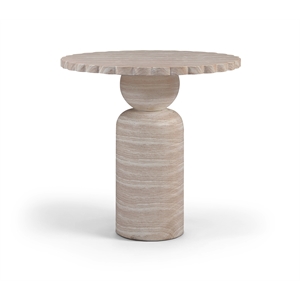 Meridian Furniture Petalia Travertine Concrete Indoor / Outdoor Counter Table