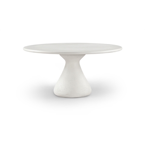 Meridian Furniture Sano 60&quot Cream Concrete Indoor / Outdoor Dining Table